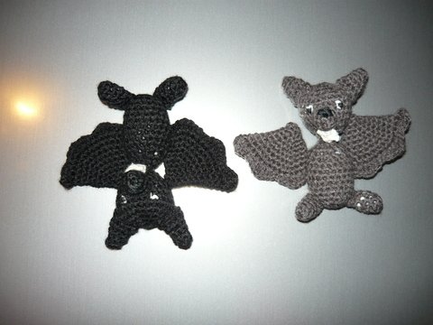 Häkelanleitung Fledermaus Magnet