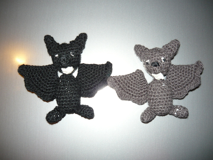 Häkelanleitung Fledermaus Magnet