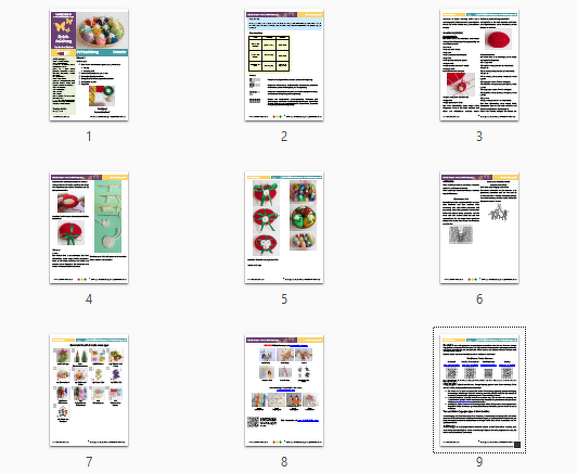 185DE Strickanleitung Ostereier - Amigurumi PDF Zabelina CP