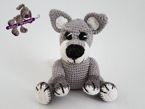 PDF Häkelanleitung Wolf Lupo Wuschel