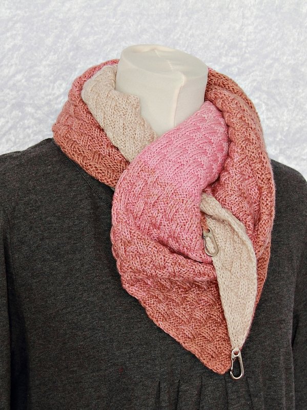 Strickanleitung Tuch Kreuz und quer, Dreieckstuch in zwei Varianten