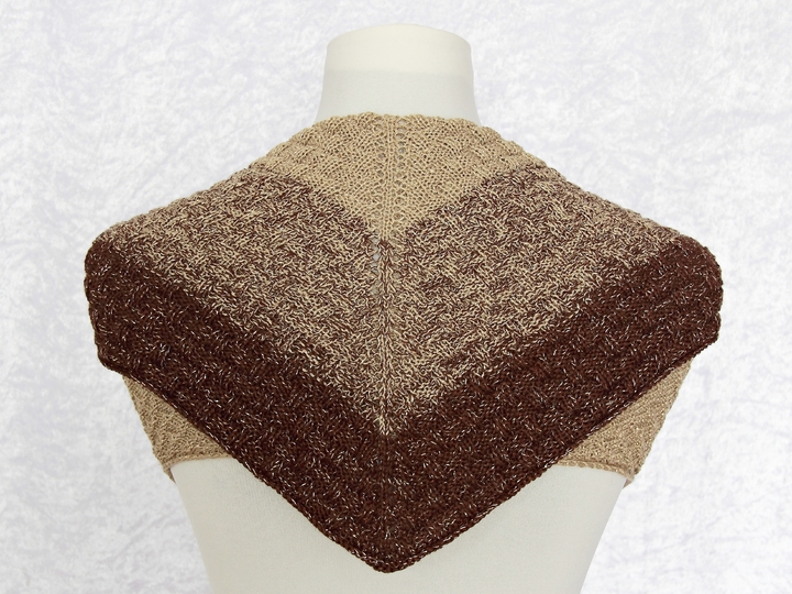 Strickanleitung Tuch Kreuz und quer, Dreieckstuch in zwei Varianten