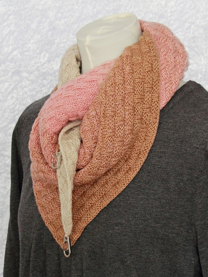 Strickanleitung Tuch Kreuz und quer, Dreieckstuch in zwei Varianten