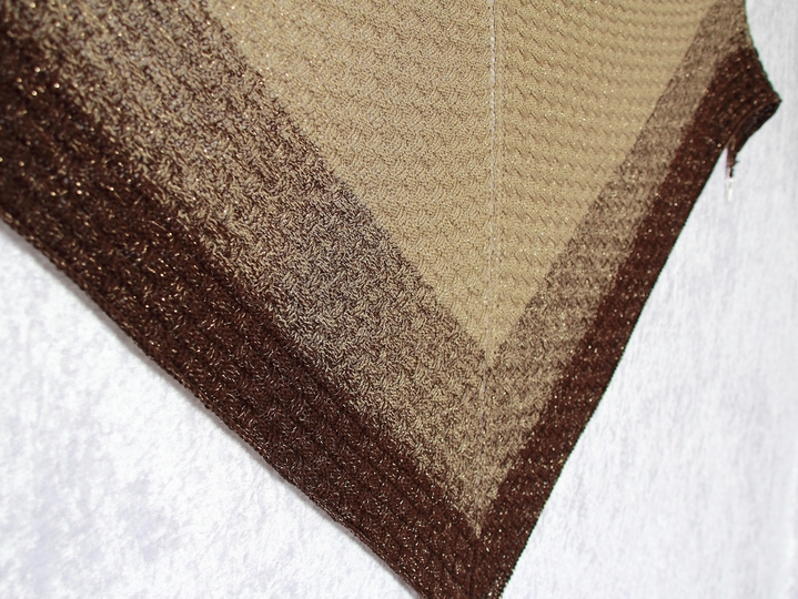 Strickanleitung Tuch Kreuz und quer, Dreieckstuch in zwei Varianten