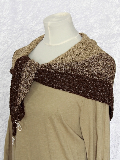 Strickanleitung Tuch Kreuz und quer, Dreieckstuch in zwei Varianten