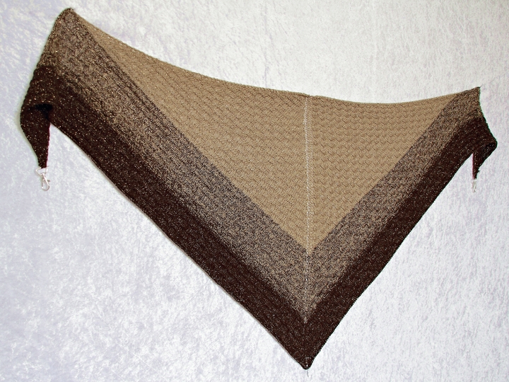 Strickanleitung Tuch Kreuz und quer, Dreieckstuch in zwei Varianten