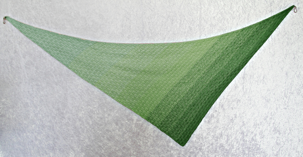 Strickanleitung Tuch Kreuz und quer, Dreieckstuch in zwei Varianten