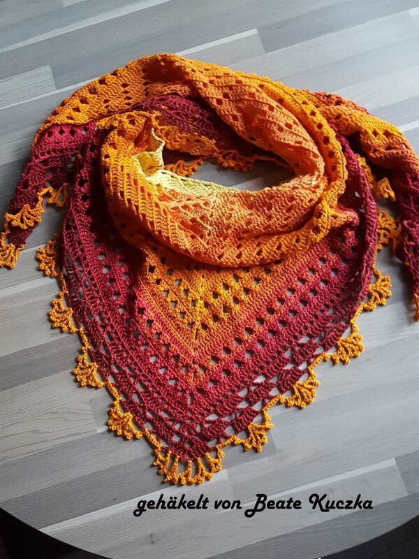 Häkelanleitung Tuch "Lystrata" - Bild 6