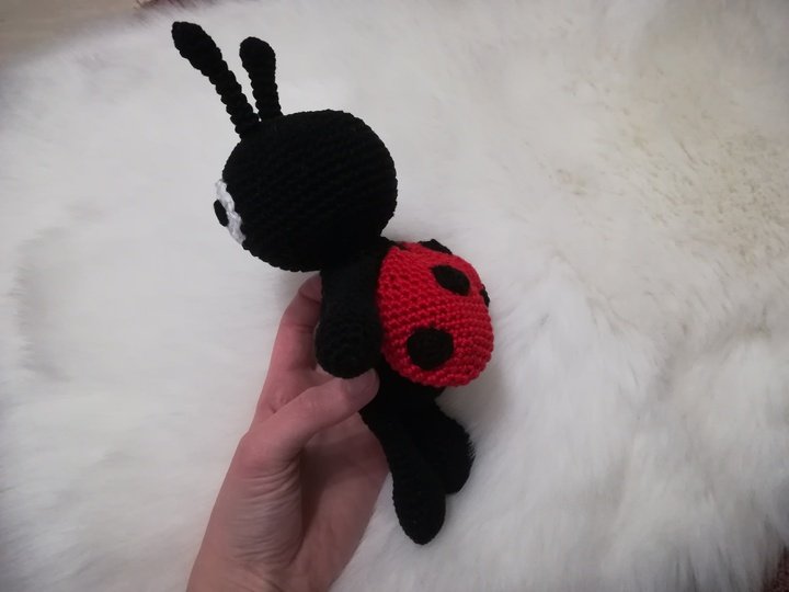 Häkelanleitung Marienkäfer, Amigurumi Marienkäfer häkeln,Marienkäfer häkeln