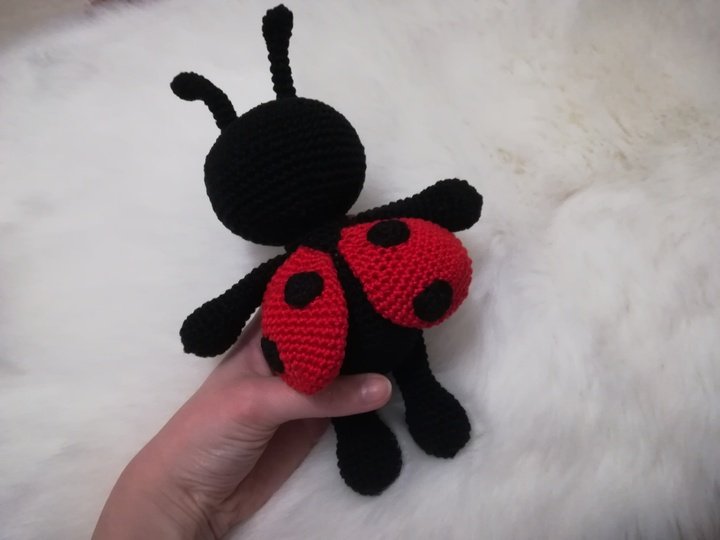 Häkelanleitung Marienkäfer, Amigurumi Marienkäfer häkeln,Marienkäfer häkeln