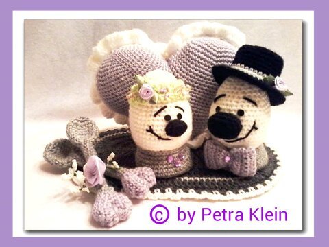 Häkelanleitung Amigurumi / Zur Hochzeit