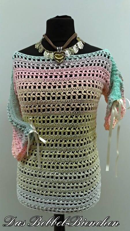 Sommerpulli Blümchen - Bild 5