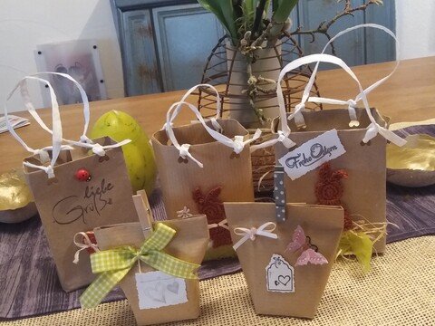 Geschenktaschen in unterschiedlichen Größen