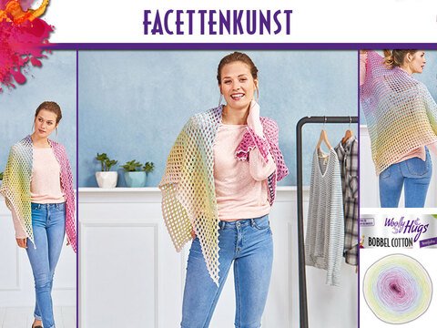 Facettenkunst, Tuch gehäkelt