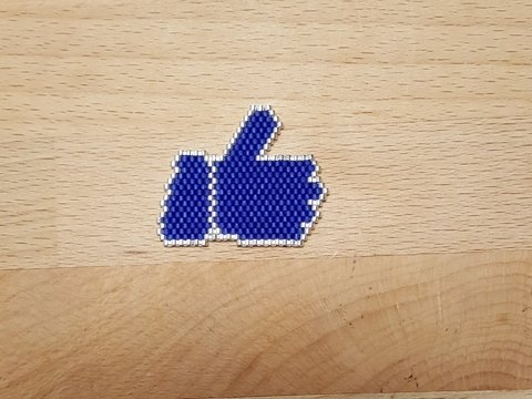 "Like" oder "Dislike" Charm / Anhänger / Ohrring