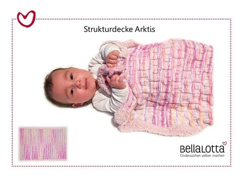 Strickanleitung Babydecke Arktis in der Größe 60x80 cm