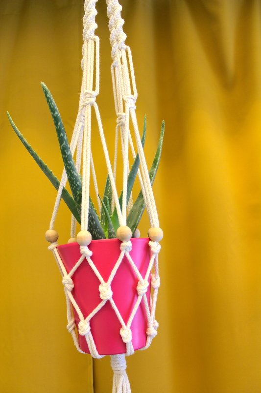 Makramee Pflanzenaufh&auml;nger DIY
