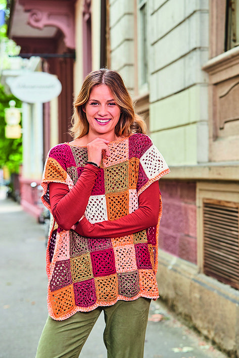 Patchwork-Cape Granny - Bild 2