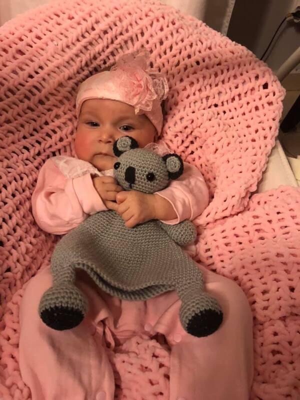 First Toy Amigurumi Toy Koala Bear Security Blanket Crochet Pattern - Image 7