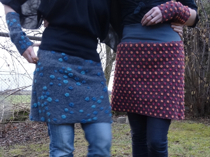 Wollrock Jolie nähen E-book Schnittmuster Rock Walkloden Walk