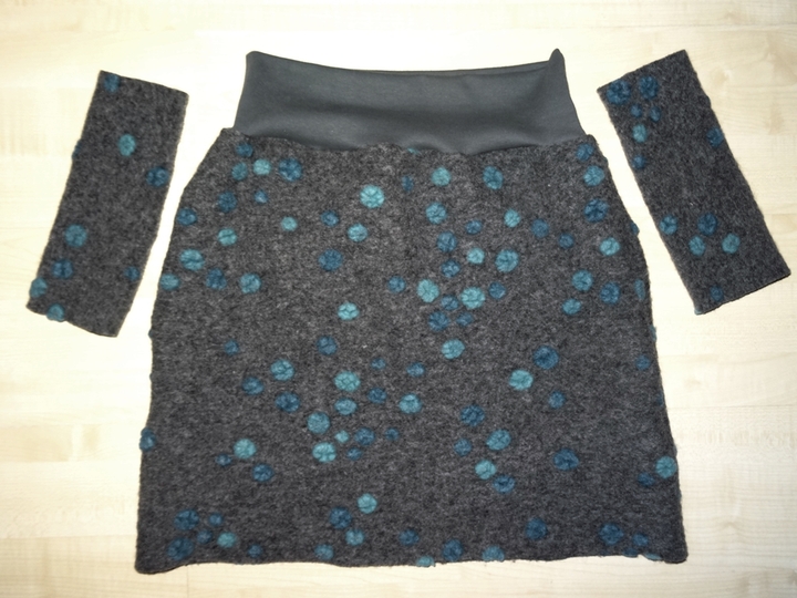 Wollrock Jolie nähen E-book Schnittmuster Rock Walkloden Walk