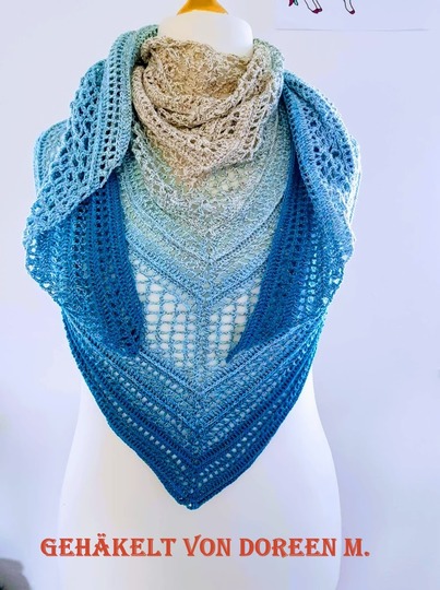 Häkelanleitung Dreieckstuch Lufthauch