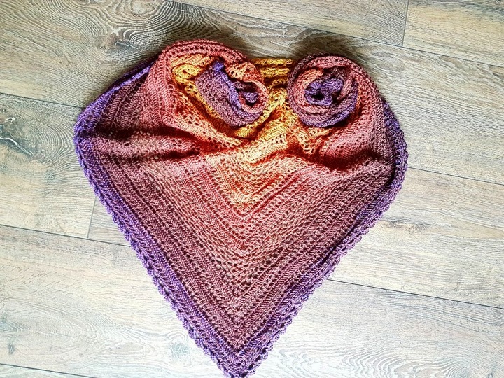 Häkelanleitung Dreieckstuch Lufthauch