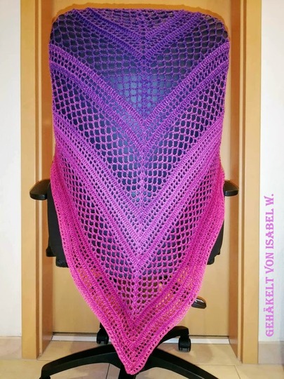 Häkelanleitung Dreieckstuch Lufthauch