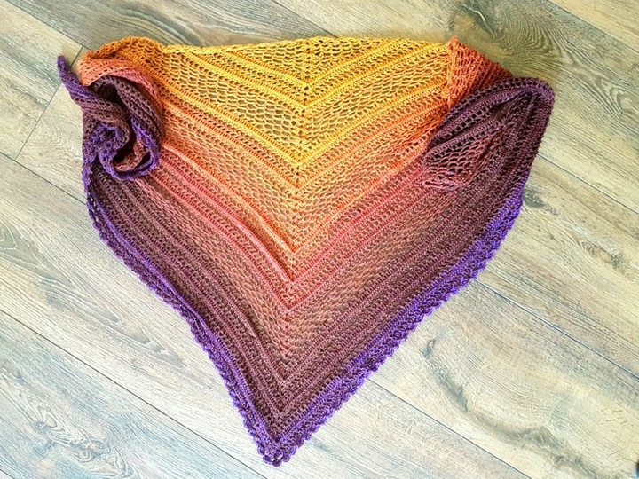 Häkelanleitung Dreieckstuch Lufthauch