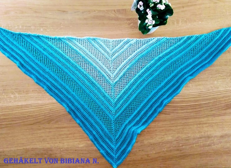 Häkelanleitung Dreieckstuch Lufthauch
