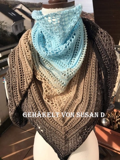 Häkelanleitung Dreieckstuch Lufthauch