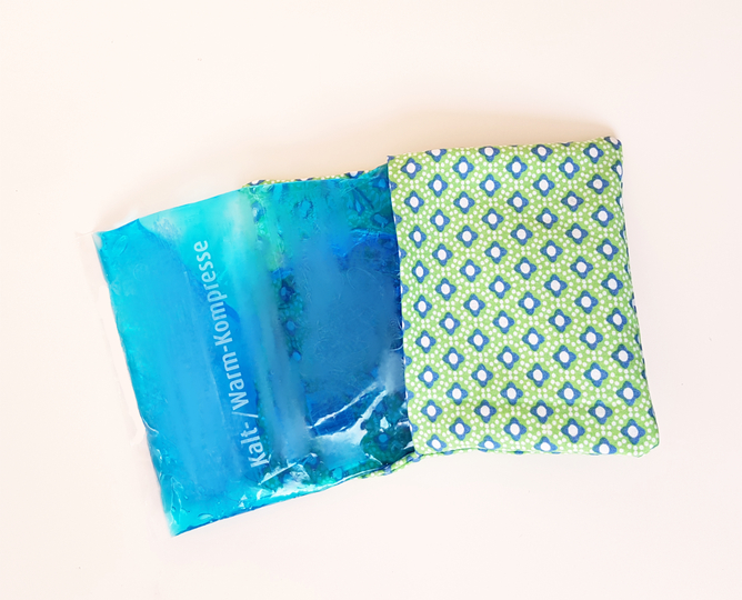 Stickdatei Hülle Kühlkompresse 4er Set  13 cm x 18 cm