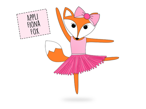 Applikationsvorlage Ballerina "Fiona Fox"