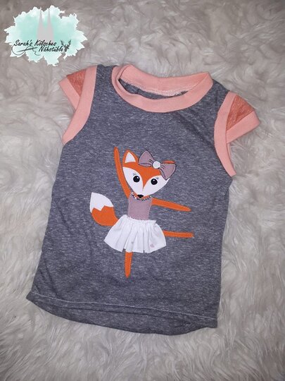 Applikationsvorlage Ballerina "Fiona Fox"