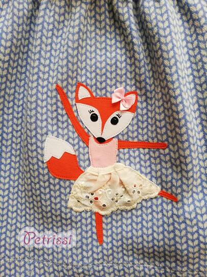 Applikationsvorlage Ballerina "Fiona Fox"