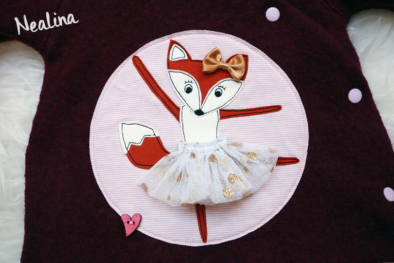 Applikationsvorlage Ballerina "Fiona Fox"