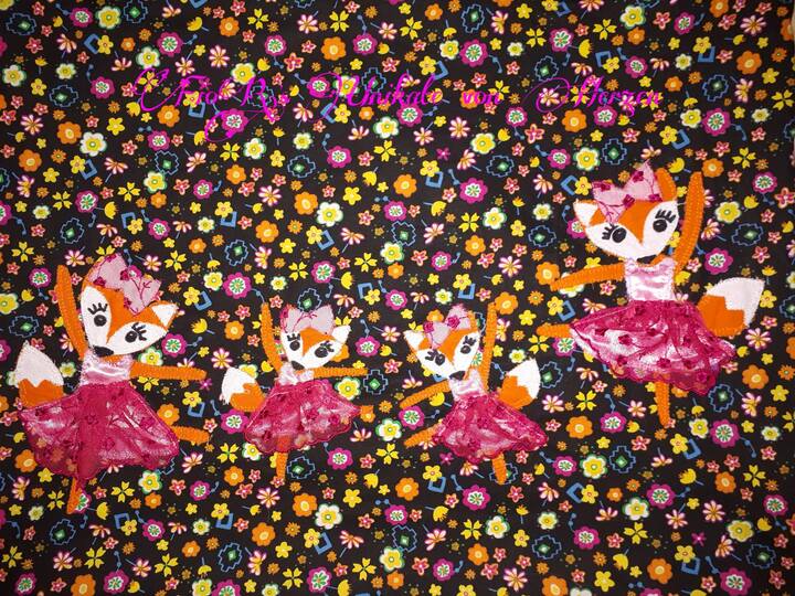 Applikationsvorlage Ballerina "Fiona Fox"