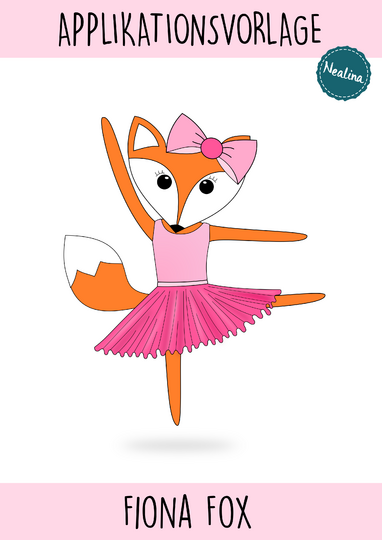 Applikationsvorlage Ballerina "Fiona Fox"