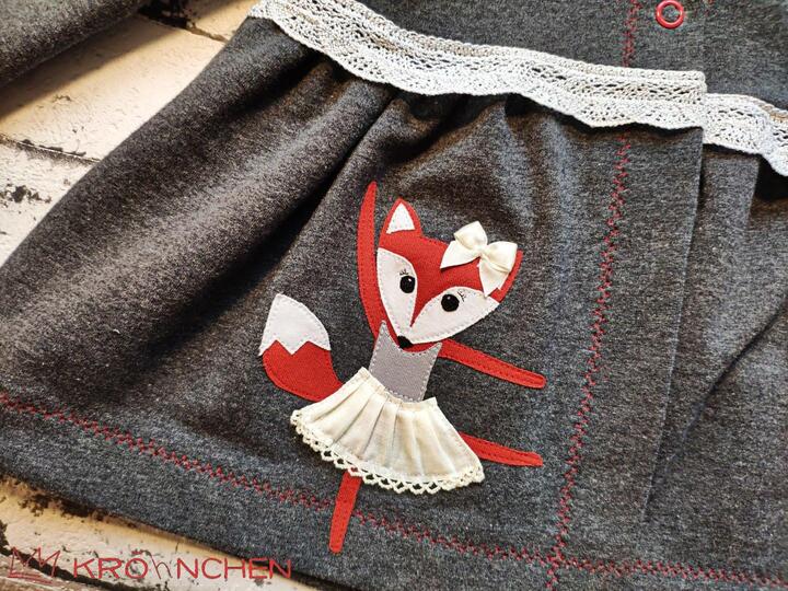 Applikationsvorlage Ballerina "Fiona Fox"