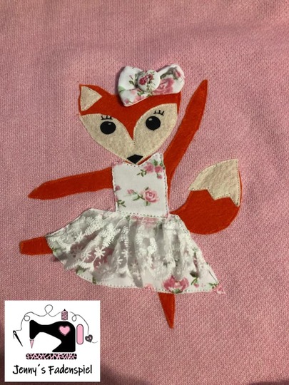 Applikationsvorlage Ballerina "Fiona Fox"