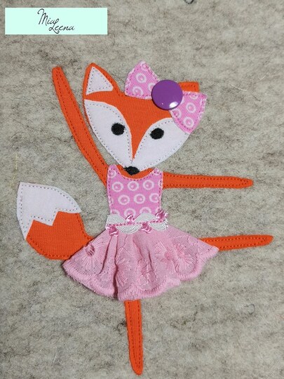 Applikationsvorlage Ballerina "Fiona Fox"