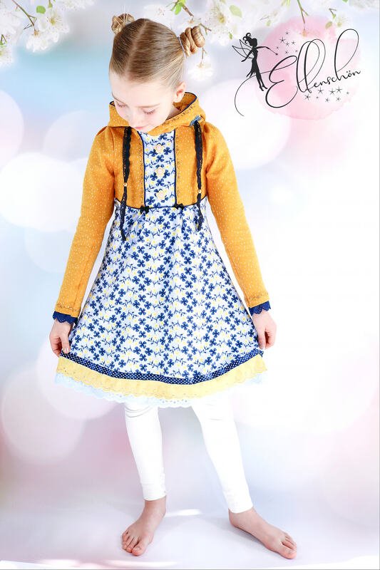 Zwergenkleid mit Zipfelkapuze Gr. 74 - 140 Schnittmuster - Bild 2