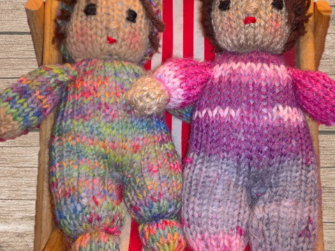 Kuschel-Puppe "Püppi", Strickanleitung