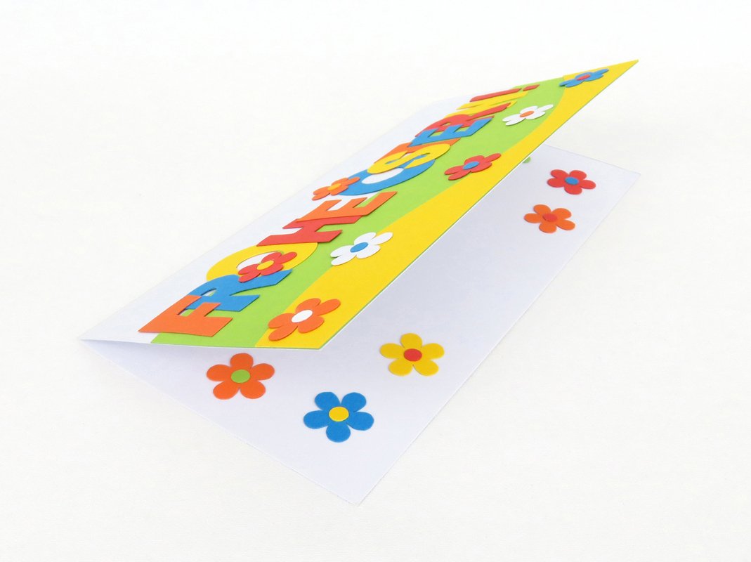 Bunte Osterkarte – Bastelvorlagen mit Anleitung - Bild 2