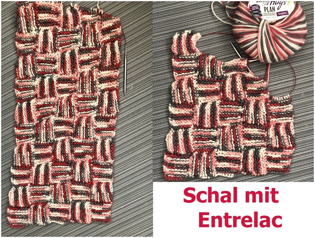 Schal Entrelac-Style mit Woolly Hugs PLAN