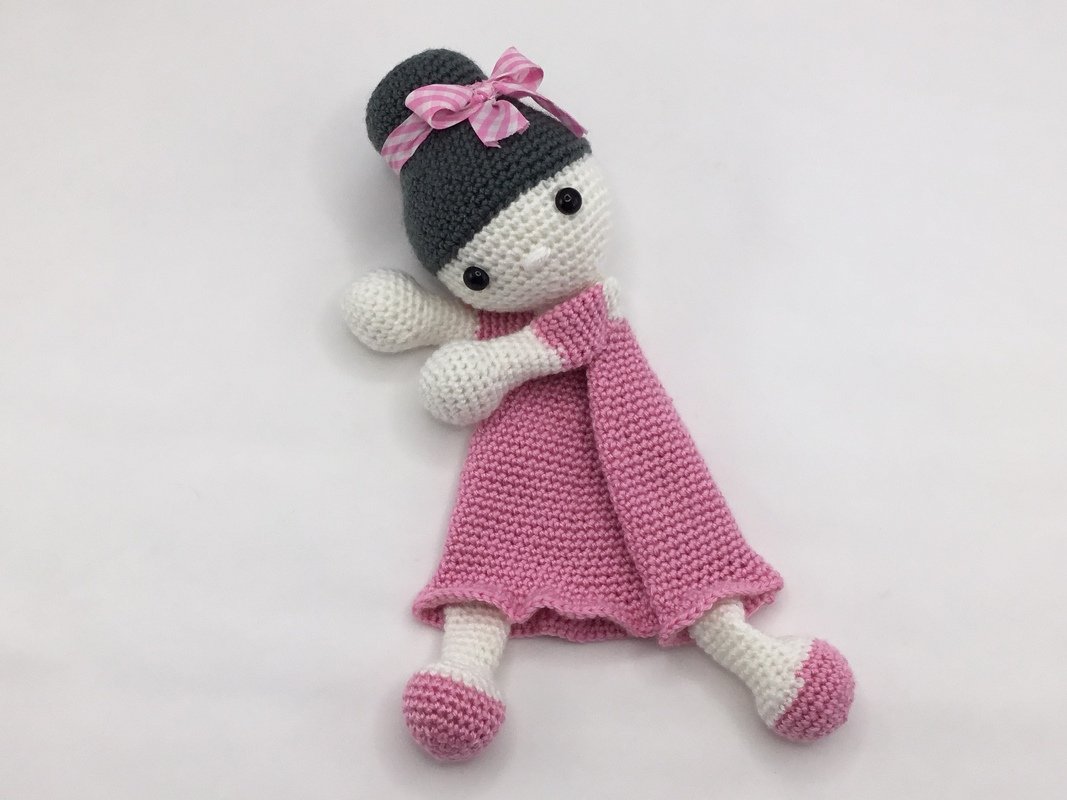 Erste Toy Amigurumi Toy Doll Julia Schmusetuch Häkelanleitung - Bild 3