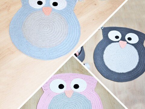 Ribbon Eulen Teppich