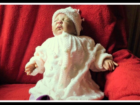 Strickanleitung Set Mütze/ Jacke mit Noppenmuster Gr. 62/68