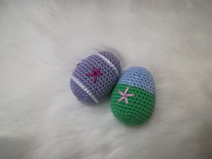 Häkelanleitung für festliche Ostereier in 3 Variationen, Ostereier häkeln