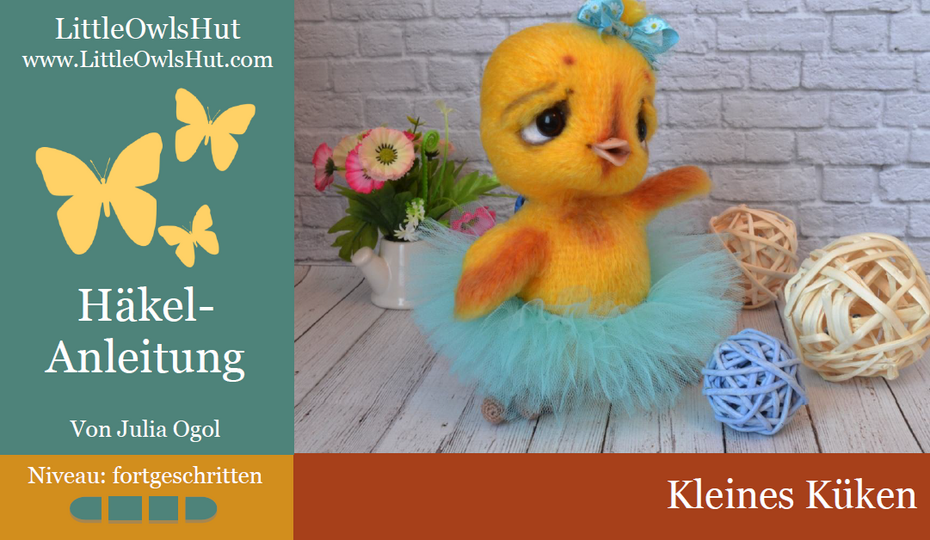 199DE Häkelanleitung Küken - Amigurumi PDF Ogol CP